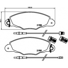 8DB 355 009-811 HELLA PAGID Комплект тормозных колодок, дисковый тормоз