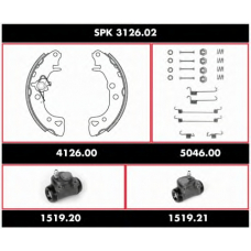 SPK 3126.02 ROADHOUSE Комплект тормозов, барабанный тормозной механизм