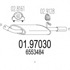 01.97030 MTS Глушитель выхлопных газов конечный