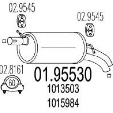 01.95530 MTS Глушитель выхлопных газов конечный