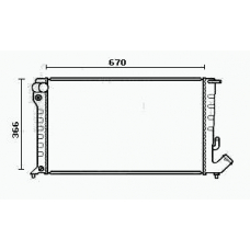 RM0036 EQUAL QUALITY Радиатор, охлаждение двигателя