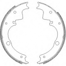 Z4105.00 WOKING Комплект тормозных колодок