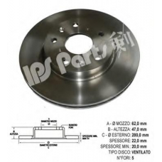 IBT-1892 IPS Parts Тормозной диск