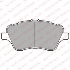 LP2474 DELPHI Комплект тормозных колодок, дисковый тормоз