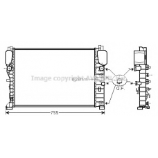 MSA2440 AVA Радиатор, охлаждение двигателя