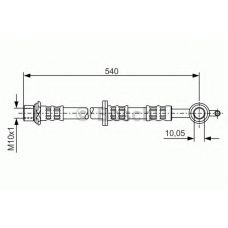 1 987 476 837 BOSCH Тормозной шланг