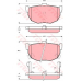 GDB1010 TRW Комплект тормозных колодок, дисковый тормоз