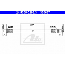 24.5305-0295.3 ATE Тормозной шланг