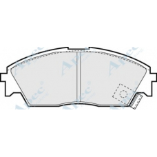PAD584 APEC Комплект тормозных колодок, дисковый тормоз