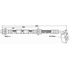 FBH6288 FIRST LINE Тормозной шланг