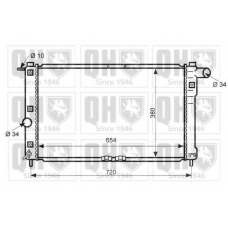 QER2379 QUINTON HAZELL Радиатор, охлаждение двигателя