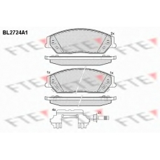 BL2724A1 FTE Комплект тормозных колодок, дисковый тормоз