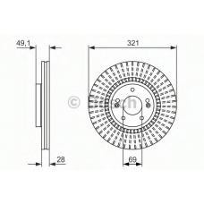 0 986 479 786 BOSCH Тормозной диск