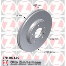 370.3074.00 ZIMMERMANN Тормозной диск