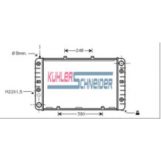 0800201 KUHLER SCHNEIDER Радиатор, охлаждение двигател