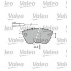 598825 VALEO Комплект тормозных колодок, дисковый тормоз