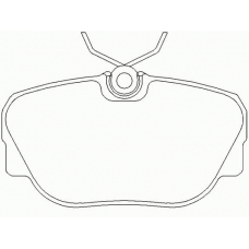 P 06 010 BREMBO Комплект тормозных колодок, дисковый тормоз