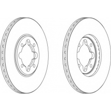 DDF410-1 FERODO Тормозной диск