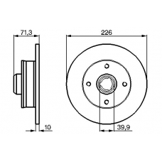 0 986 478 331 BOSCH Тормозной диск