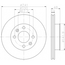 8DD 355 111-431 HELLA PAGID Тормозной диск