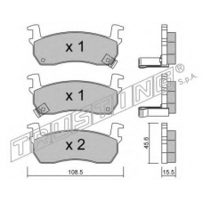 036.1 TRUSTING Комплект тормозных колодок, дисковый тормоз