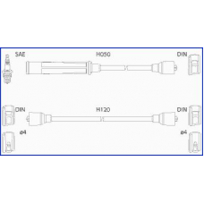 134218 Huco Ккомплект проводов зажигания