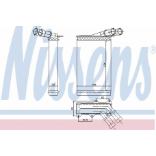 71146 NISSENS Теплообменник, отопление салона