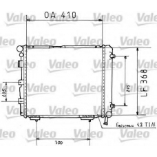 819382 VALEO Радиатор, охлаждение двигателя