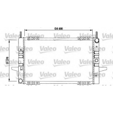 730968 VALEO Радиатор, охлаждение двигателя