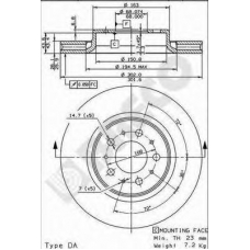 BS 8429 BRECO Тормозной диск