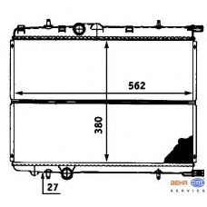 8MK 376 718-151 HELLA Радиатор, охлаждение двигателя