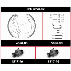 SPK 3398.02 REMSA Комплект тормозов, барабанный тормозной механизм