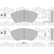 822-371-0 CIFAM Комплект тормозных колодок, дисковый тормоз