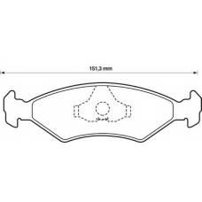 571914S STOP Комплект тормозных колодок, дисковый тормоз