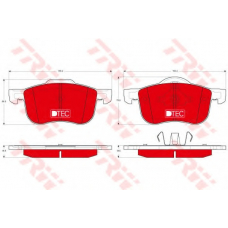GDB1388DTE TRW Комплект тормозных колодок, дисковый тормоз
