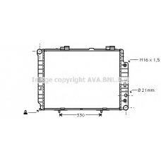 MSA2283 AVA Радиатор, охлаждение двигателя