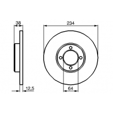 0 986 478 661 BOSCH Тормозной диск