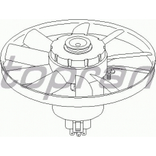 103 136 TOPRAN Вентилятор, охлаждение двигателя
