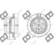 BD1615 DJ PARTS Тормозной диск