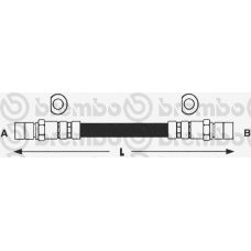 T 24 107 BREMBO Тормозной шланг