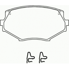 P 49 020 BREMBO Комплект тормозных колодок, дисковый тормоз