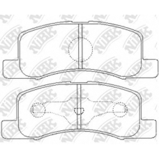 PN3437 NiBK Комплект тормозных колодок, дисковый тормоз