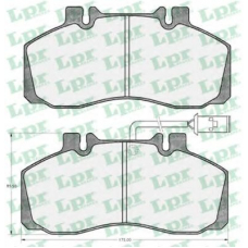 05P474 LPR Комплект тормозных колодок, дисковый тормоз