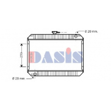 071030N AKS DASIS Радиатор, охлаждение двигателя
