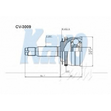 CV-3009 KAVO PARTS Шарнирный комплект, приводной вал