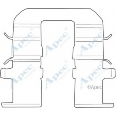 KIT1111 APEC Комплектующие, тормозные колодки