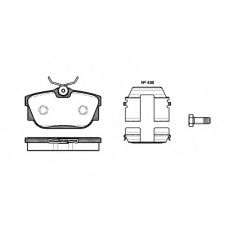 P6673.10 WOKING Комплект тормозных колодок, дисковый тормоз