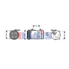 850006N AKS DASIS Компрессор, кондиционер