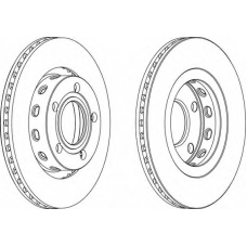 DDF1896C FERODO Тормозной диск