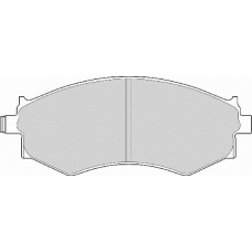 FD6358A NECTO Комплект тормозных колодок, дисковый тормоз